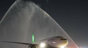 مطار الملك عبد العزيز الدولي يستقبل أولى الرحلات الجوية من تركمانستان