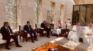 سامح شكري يعقد اجتماعاً ثنائياً مع رئيس مجلس الوزراء وزير خارجية دولة قطر