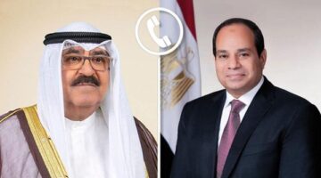 الرئيس السيسي وأمير الكويت يتبادلان التهاني بمناسبة حلول عيد الفطر المبارك