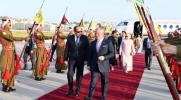 الرئيس السيسي يتوجه إلى العاصمة الأردنية عمان