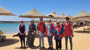 انتشار الفرق الطبية بشواطئ جنوب سيناء لتأمين احتفالات شم النسيم (صور)