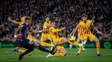 تشكيل مباراة برشلونة وجيرونا الرسمي في الدوري الإسباني